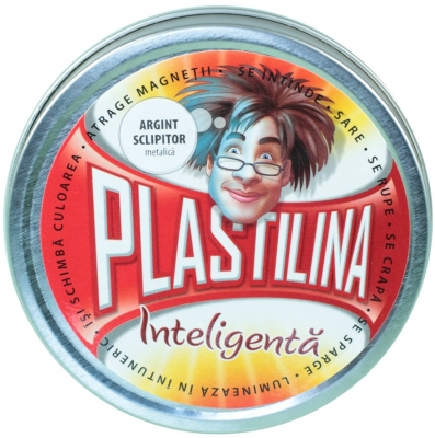 Plastilina Inteligenta Argint Sclipitor 