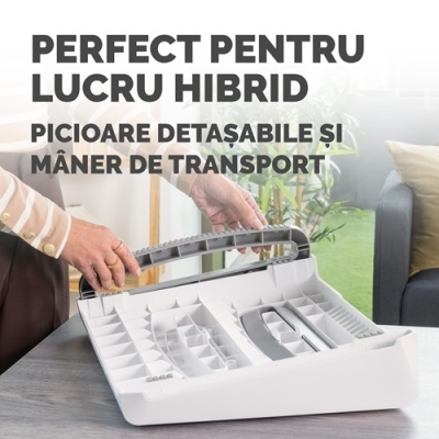 Suport pentru picioare culoare alba, Breyta Blanco Fellowes