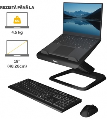 Suport laptop negru Hana Fellowes