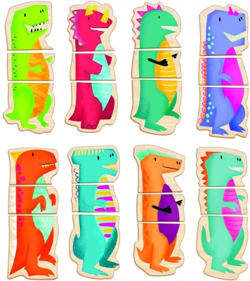 Joc educativ Cutie magnetica universul dinozaurilor, 24 piese, As Toys