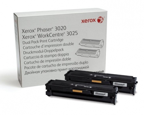 Cartus Toner 106R03048 (2Buc) 2X1,5K Original Xerox Phaser 3020