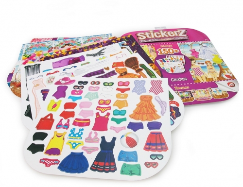 Set autocolante Stickerz reutilizabile Mereu la moda 150 buc/set As Toys