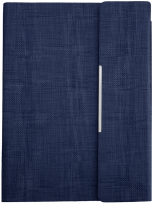 Agenda A5 cu magnet, culoare navy, 290 file, Trend