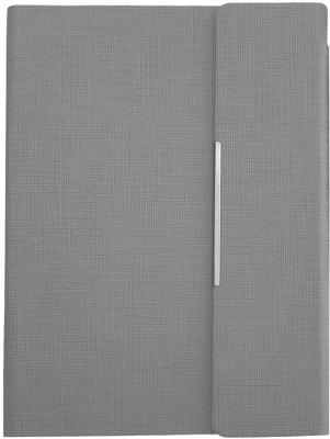 Agenda A5 cu magnet, culoare gri, 290 file, Trend 