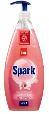 Detergent lichid vase Sano Spark, migdale, 1L