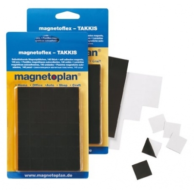 Patratele magnetice Takkis 15 x 15 x 0.75 mm 140 buc/set Magnetoplan