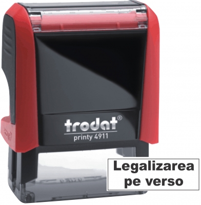 Stampila notariala Legalizarea pe verso 38 x 14 mm Trodat