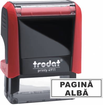 Stampila notariala Pagina alba 38 x 14 mm Trodat