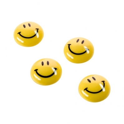 Magneti Smiley 20 mm diametru, 8 buc/set, Magnetoplan