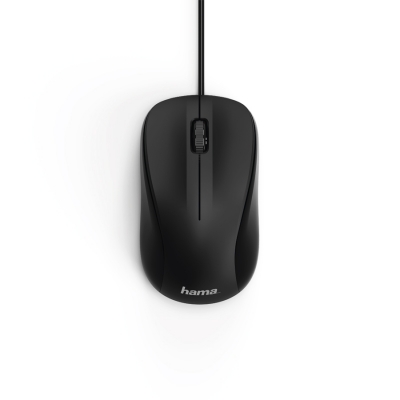 Mouse optic cu fir MC-300, 3 butoane, negru Hama