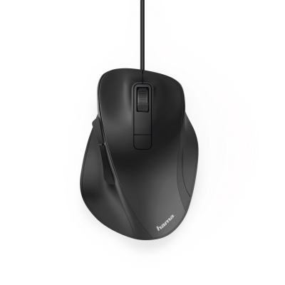 Mouse optic cu fir MC-500, 6 butoane, negru Hama