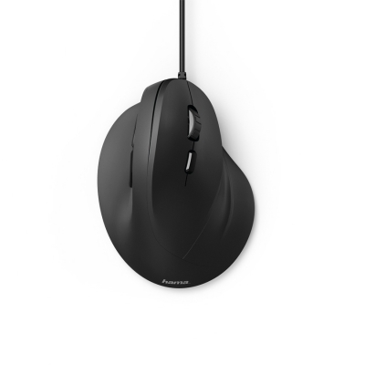 Mouse vertical, ergonomic cu fir EMC-500, 6 butoane, negru Hama