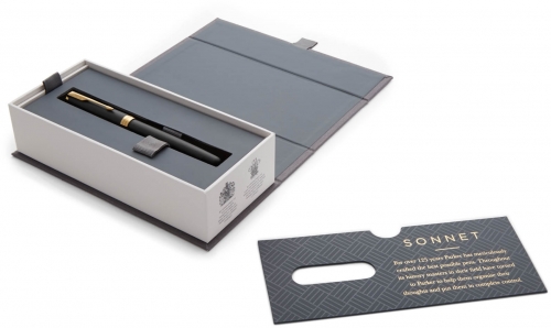 Stilou penita M Sonnet Royal Matte Black GT Parker