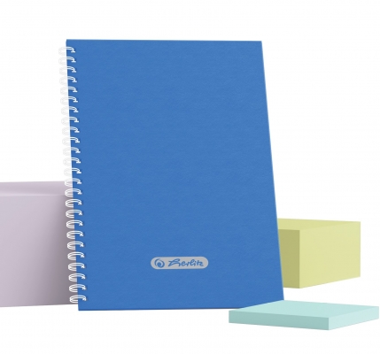 Agenda Herlitz nedatata, A5, 206 pagini, coperta PP, culoare albastru