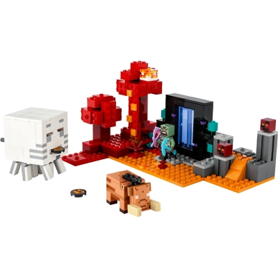 Amuscada in portalul Nether 21255 LEGO Minecraft