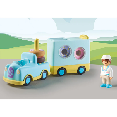 Playmobil - 1.2.3 Camion cu gogosi de stivuit si sortat