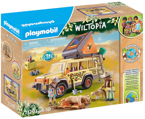 Playmobil - vehicul de teren si lei