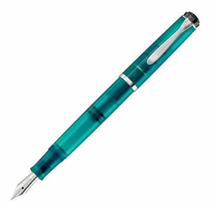 Set stilou classic M205 Editie specila Apatite M, cu calimara cernala Edelstein apatite, Pelikan