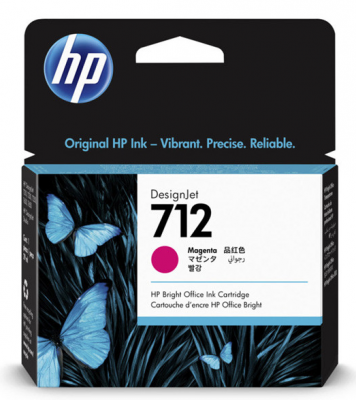 Cartus cerneala HP 712 29-ml Magenta Original DesignJet 3ED68A