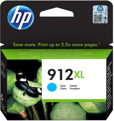 Cartus cerneala HP 912XL Original High Yield Cyan Original Ink Cartridge 3YL81AE