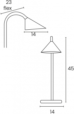 Lampa birou Unilux Sol LED, negru, 360°, reglabila