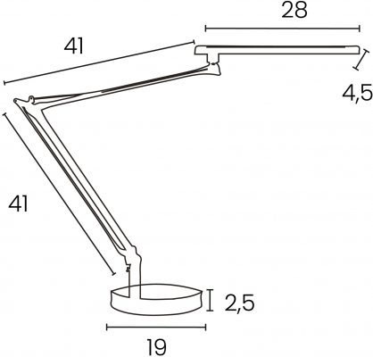 Lampa birou Unilux Mambo LED 2.0, negru mat, reglabila