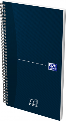 Organizator Oxford Office Essentials Task Manager Zilnic, 115 file, coperta flexibila, albastru inchis, dictando