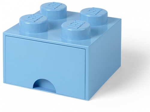 Cutie depozitare 40051736 LEGO 2x2 cu sertar, albastru deschis