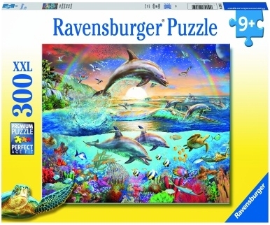 Puzzle Paradisul Delfinilor, 300 Piese Ravensburger