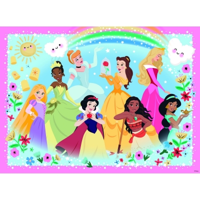 Puzzle Printesele Disney, 100 Piese Glitter Ravensburger