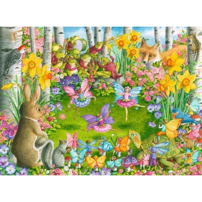 Puzzle Zanele Balerine, 100 Piese Ravensburger