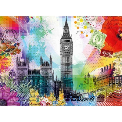 Puzzle Carte Postala Paris, 500 Piese Ravensburger