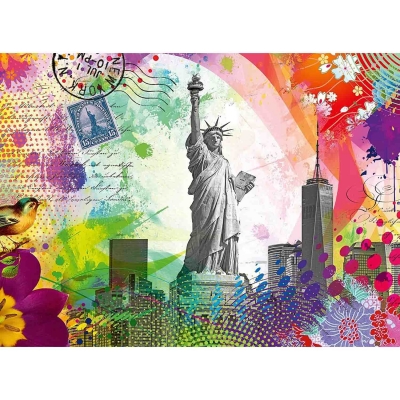 Puzzle Carte Postala New York, 500 Piese Ravensburger