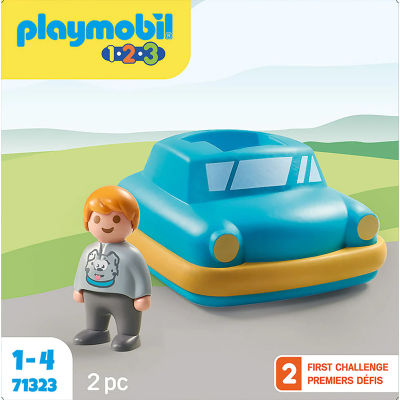 Playmobil - 1.2.3 Masinuta apasa si merge