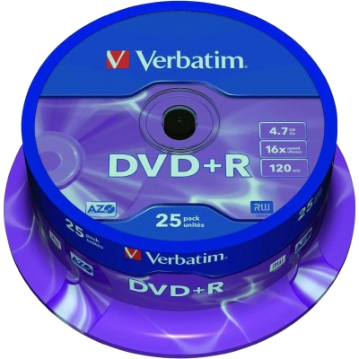 DVD+R 4.7 GB Spindle 25/set Verbatim