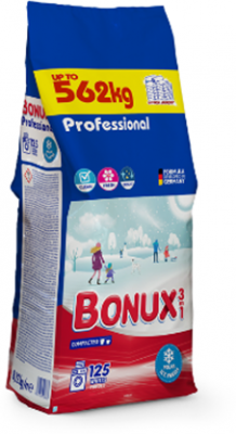 Detergent rufe automat, 125 spalari,  3 in 1, Ice Fresh Professional, 8.12 kg,  Bonux