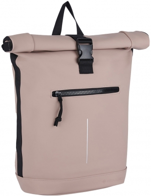 Rucsac Mart-new York Rolltop, culoare roz, New Rebels