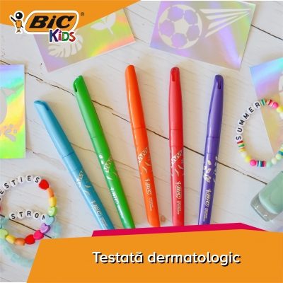 Tatuaje temporare BIC Kids 5 markere + 10 sabloane Bl/15