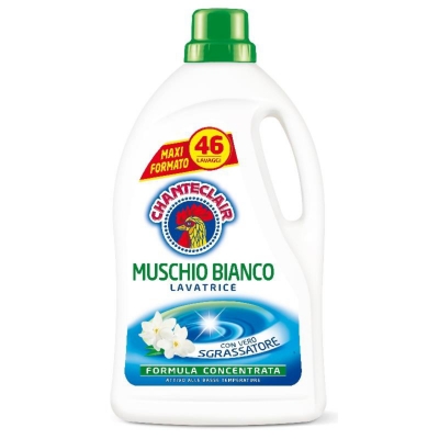 Detergent rufe Chanteclair Muschio Bianco, 46 spalari, 2.07l