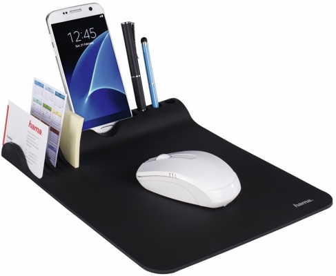 Mouse Pad Organizator negru Hama