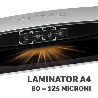 Laminator Saturn 3i, A4, 2 role, kit folii inclus, Fellowes