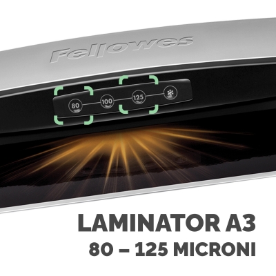 Laminator Saturn 3i, A3, 2 role, kit folii inclus, Fellowes