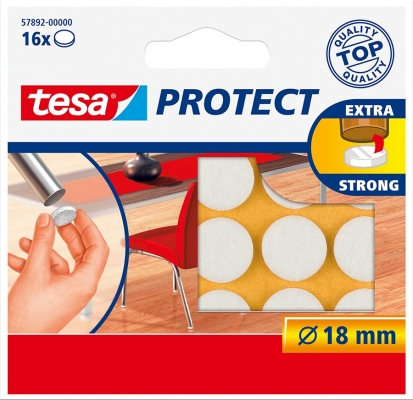 Protectii antizgarieturi 18 mm alb Tesa