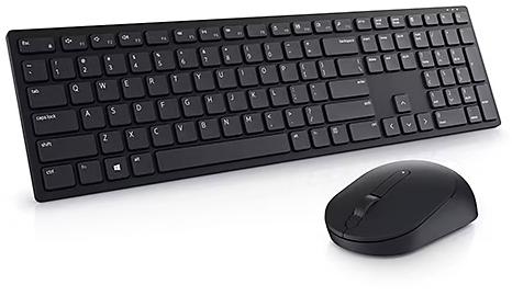 Kit Tastatura + Mouse wireless KM5221W, Negru, Dell Pro