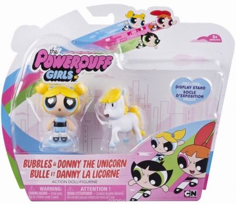 POWERPUFF GIRLS SET 2 FIGURINE BUBBLES SI DONNY SPIN MASTER