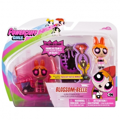 POWERPUFF GIRLS SET POWER POD BLOSSOM SPIN MASTER