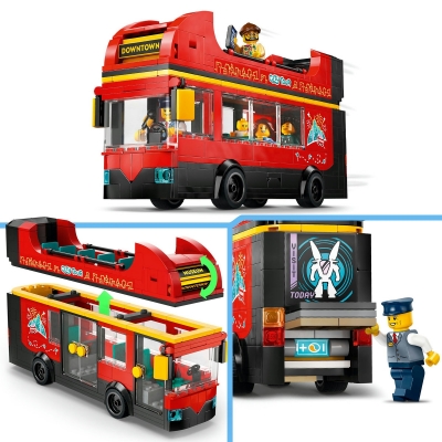 Autobuz turistic rosu cu etaj 60407 LEGO City