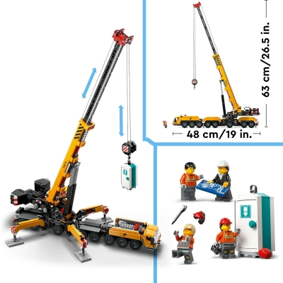 Macara mobila galbena de constructii 60409 LEGO City