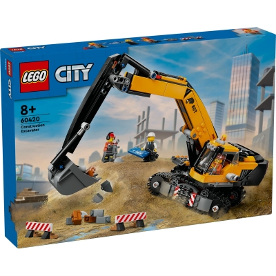 Excavator galben de constructii 60420 LEGO City