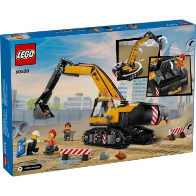 Excavator galben de constructii 60420 LEGO City